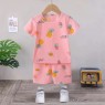 pure cotton Leisure baby neutral' cheap prices 2pcs Short Sleeve Shirt + Pants Baby sets clothes