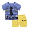 2023 Summer children clothes set 100% cotton short sleeve 2pcs baby clothes set 