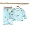 Iceland cotton home service suit air-conditioning suit long-sleeved home pajamas breathable middle-aged children