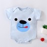 Baby bag fart jacket summer new newborn cotton cartoon short sleeve Hayi baby one-piece triangle climbing suit