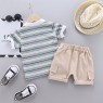 Baby comfortable summer suit boys and children short-sleeved thin cotton