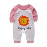 Pure cotton long-sleeved print newborn jumpsuit for children's rompers sleepsuit