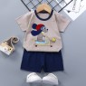 Wholesale pajamas Boys Summer Clothing Set  Short Sleeve Top T-Shirt and Pants Shorts 2PCS Set for Boy