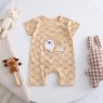 Infant rompers pure cotton summer new baby boy thin section female short-sleeved children's jumpsuit romper