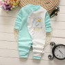 Newborn cotton long sleeve one piece clothes baby baby home long sleeve clothes children's home pajamas