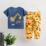 new children's breathable 100%cotton short-sleeved suit Air-conditioned clothing baby summer clothes