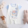 Infant rompers pure cotton summer new baby boy thin section female short-sleeved children's jumpsuit romper