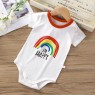 Baby cotton jumpsuit spring and summer baby triangle romper newborn romper short-sleeved bag fart clothes