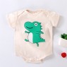 Baby bag fart jacket summer new newborn cotton cartoon short sleeve Hayi baby one-piece triangle climbing suit