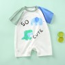 Infant jumpsuit summer combed cotton printed baby romper light and breathable boys and girls baby short-sleeved kimono