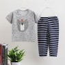 pure cotton New designs of children suit clothing sets 2 pcs long sleeve pajamas