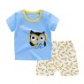 2023 Summer children clothes set 100% cotton short sleeve 2pcs baby clothes set 