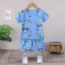 pure cotton Leisure baby neutral' cheap prices 2pcs Short Sleeve Shirt + Pants Baby sets clothes