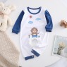 New baby conjoined spring and autumn newborn baby long -sleeved climbing boys, girls, pajamas