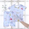 2023 new children's breathable cotton short-sleeved suit Air-conditioned clothing baby summer clothes set