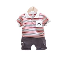 Baby comfortable summer suit boys and children short-sleeved thin cotton