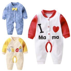 Spring and autumn newborn long-sleeved one-piece baby clothing newborn one-piece cotton romper romper