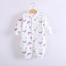 Cotton printing baby long-sleeved romper baby warm home clothes