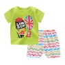 2023 Summer children clothes set 100% cotton short sleeve 2pcs baby clothes set 