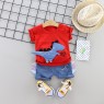 Boys summer suit baby baby casual summer short sleeve clothing