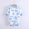 Cotton printing baby long-sleeved romper baby warm home clothes