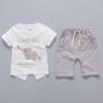 2023 new baby suit boys casual baby elephant summer short sleeve shorts for children