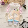 Newborn cotton long sleeve one piece clothes baby baby home long sleeve clothes children's home pajamas