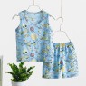 Wholesale summer children's Vest set Cotton boys and girls sleeveless vest shorts baby summer two-piece set boys dress