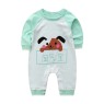 Pure cotton long-sleeved print newborn jumpsuit for children's rompers sleepsuit