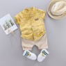 Summer Kids Boutique Outfits Fashion Cotton Short Sleeve Clothes Baby Cotton Clothes Clothing Bag  Pullover Set Unisex OEM