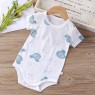 Baby cotton jumpsuit spring and summer baby triangle romper newborn romper short-sleeved bag fart clothes