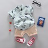 Summer Kids Boutique Outfits Fashion Cotton Short Sleeve Clothes Baby Cotton Clothes Clothing Bag  Pullover Set Unisex OEM