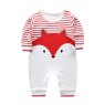 Pure cotton long-sleeved print newborn jumpsuit for children's rompers sleepsuit