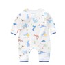 Pure cotton long-sleeved print newborn jumpsuit for children's rompers sleepsuit