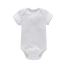 Baby plain romper newborn clothes 0-2 years old solid color jumpsuit male and female baby short climbing summer