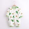 Cotton printing baby long-sleeved romper baby warm home clothes