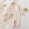 Baby clothes spring and autumn new newborn long romper cotton gauze romper onesie baby summer pajamas