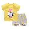 Wholesale cotton cartoon home wear kids clothing Plain kids jogging suit summer Kids pajama short sleeve suit