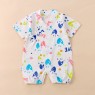 Infant jumpsuit summer combed cotton printed baby romper light and breathable boys and girls baby short-sleeved kimono