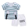 2023 Summer children clothes set 100% cotton short sleeve 2pcs baby clothes set 