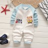 Newborn cotton long sleeve one piece clothes baby baby home long sleeve clothes children's home pajamas