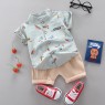 Summer Kids Boutique Outfits Fashion Cotton Short Sleeve Clothes Baby Cotton Clothes Clothing Bag  Pullover Set Unisex OEM