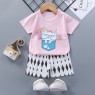 Wholesale pajamas Boys Summer Clothing Set  Short Sleeve Top T-Shirt and Pants Shorts 2PCS Set for Boy