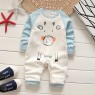 Newborn cotton long sleeve one piece clothes baby baby home long sleeve clothes children's home pajamas