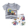 2023 Summer children clothes set 100% cotton short sleeve 2pcs baby clothes set 