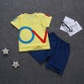 New style  direct sales 2023  children's short-sleeved suit pure cotton cartoon style children clothes