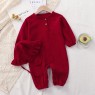 Baby clothes spring and autumn new newborn long romper cotton gauze romper onesie baby summer pajamas