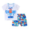 2023 Summer children clothes set 100% cotton short sleeve 2pcs baby clothes set 