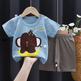 Summer  new style  Cotton Kids Boys Clothes T-shirts Shorts Baby boys Suit Kid Clothes Set Wholesale pajamas