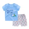 2023 Summer children clothes set 100% cotton short sleeve 2pcs baby clothes set 